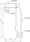 Preview: Massivholz weiß lackiert 125x65x2500 mm Rohrabdeckleiste Berliner-/Hamburger Profil
